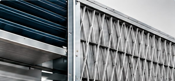 HVAC coil and pleated air filter in an air handler