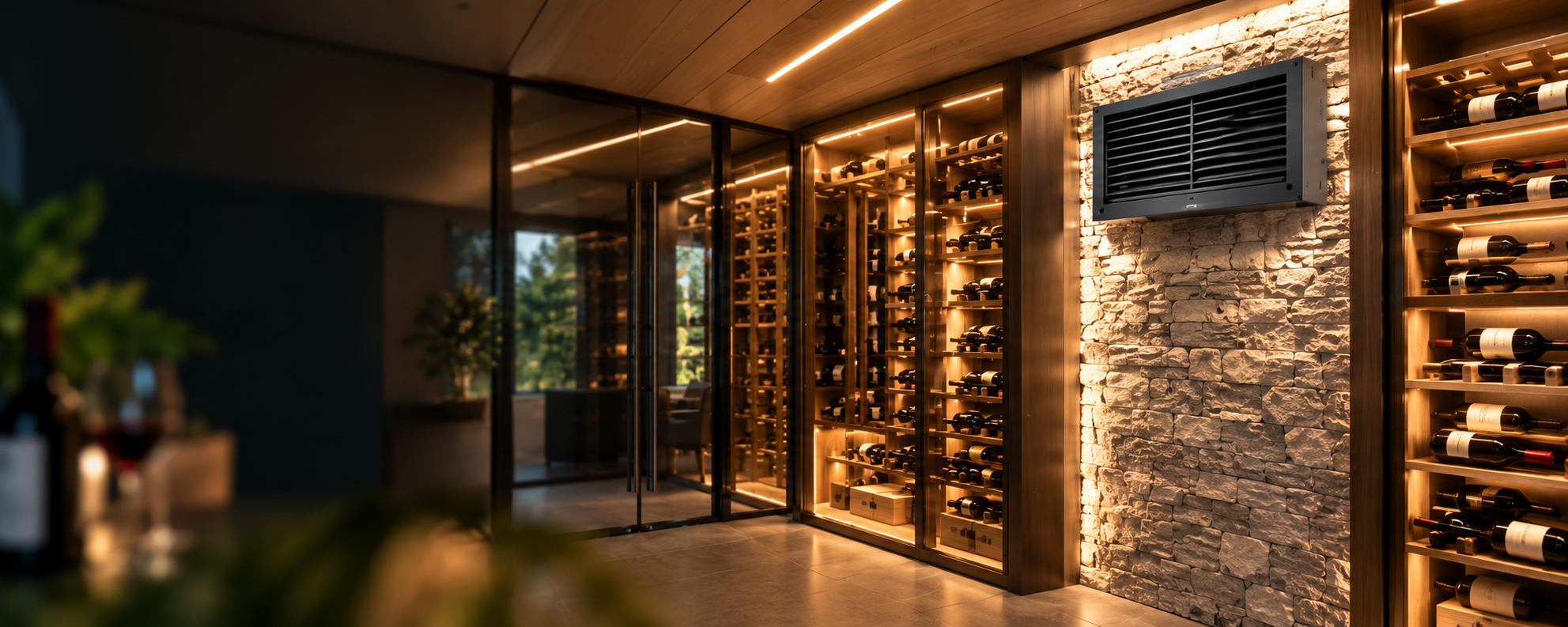 Wine cellar cooling system