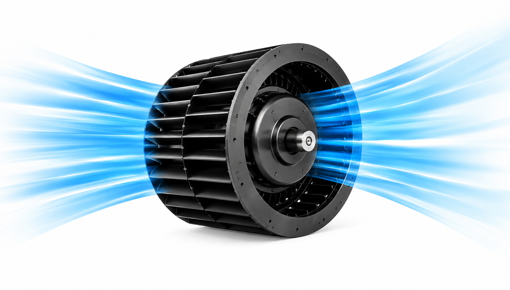 Centrifugal fan for motor speed adjustment