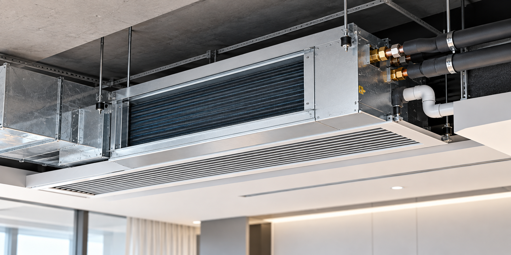 Concealed ducted fan coil unit