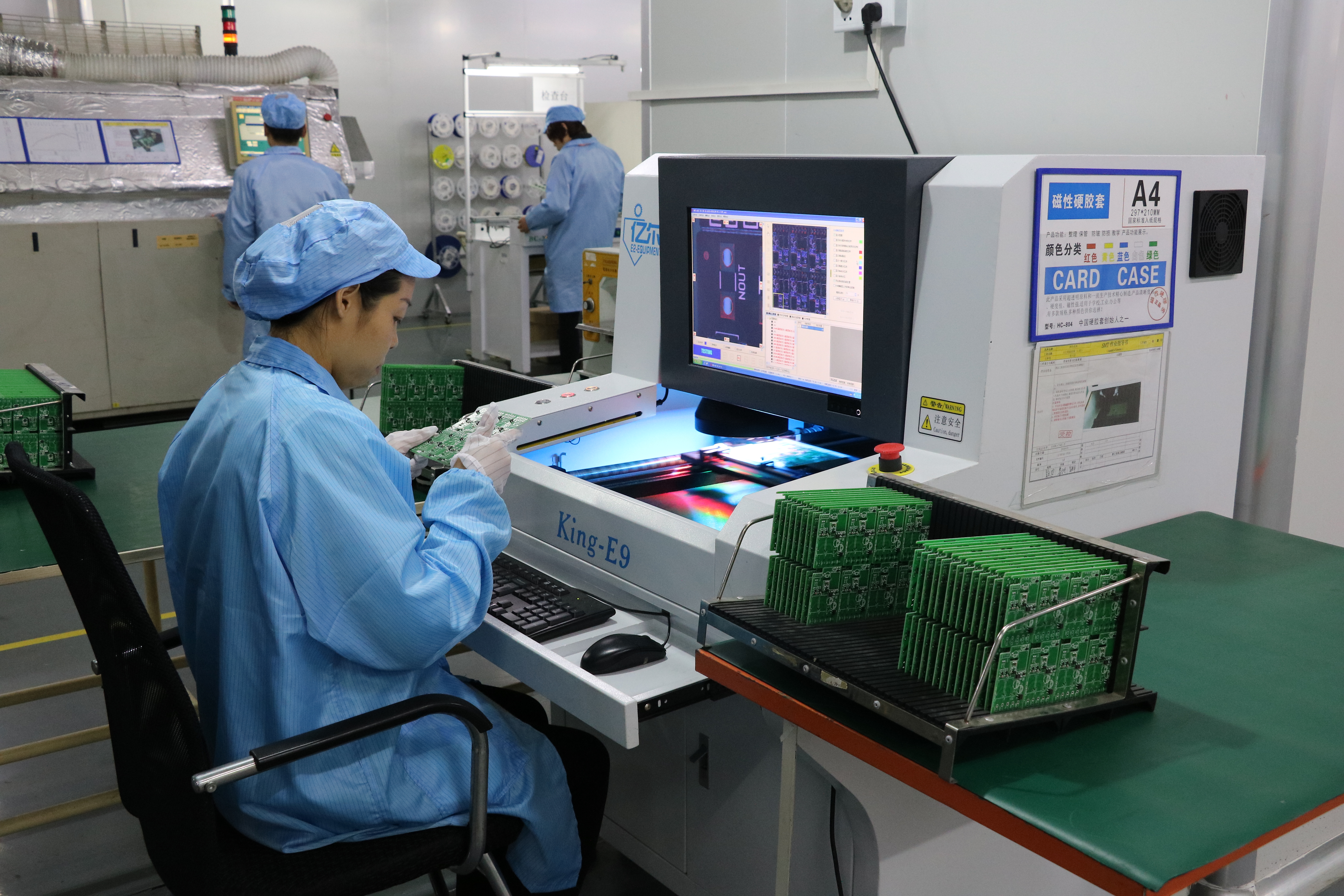 Automated optical inspection of control boards