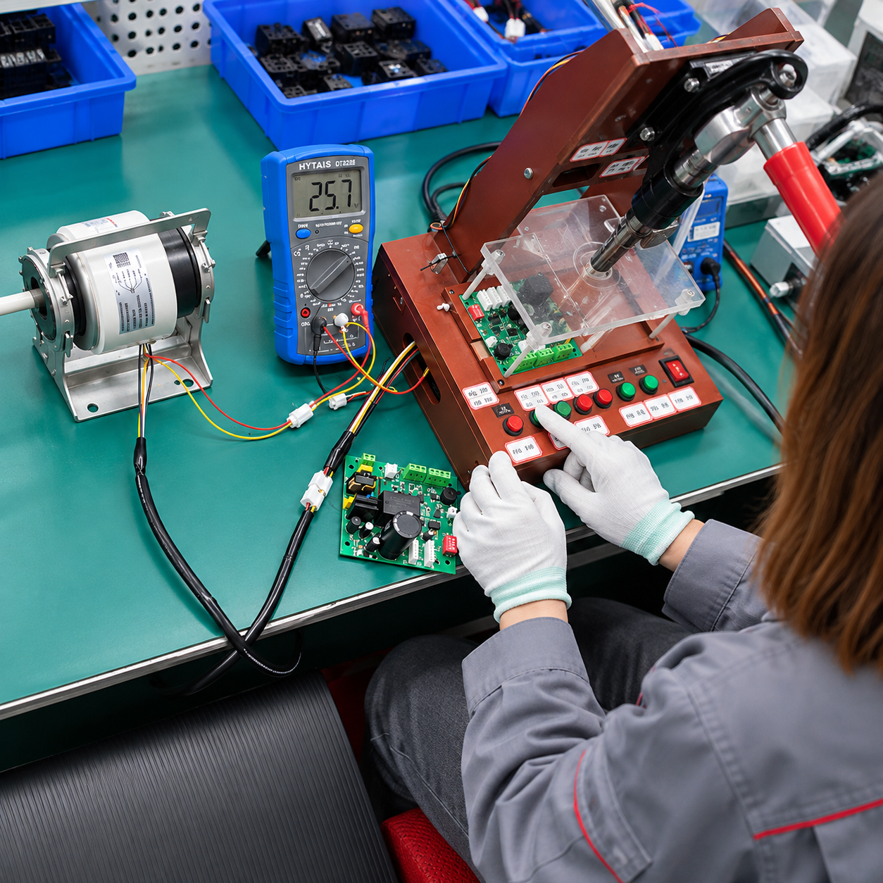 ECM motor driver functional testing