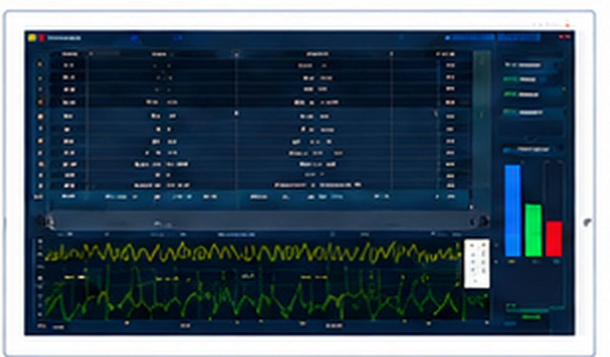 Motor performance test software with measurement charts
