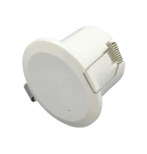 White recessed 24GHz human presence sensor for HVAC occupancy control